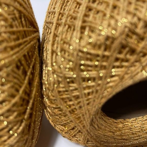 3 Aunt Lydia's Metallic Crochet Thread Gold/Gold - Picture 13 of 14